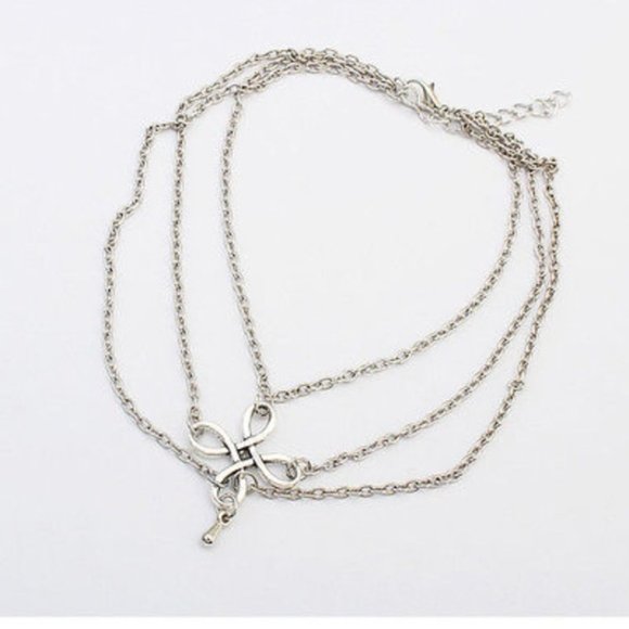 Multilayer Silver Leg Chain - Picture 4 of 5